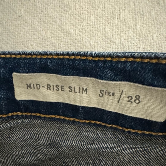 PILCRO ANTHRO Mid-Rise Slim Cutoff Jean Shorts. Size 28 - Picture 5 of 8